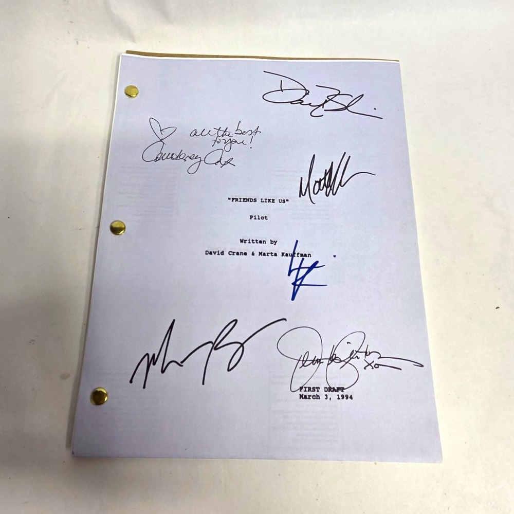 TV Script "Friends Like Us" Signed Replica, Original Television Script (1994)